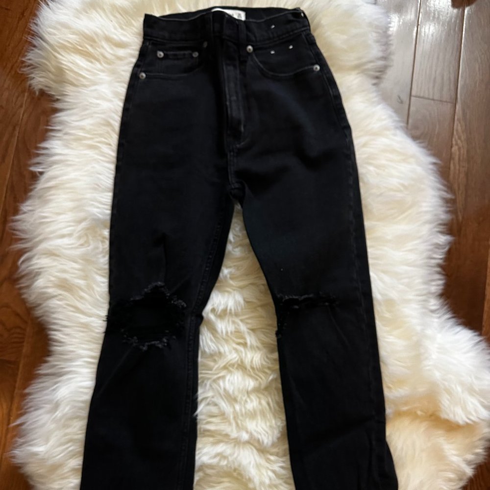High rise Abercrombie ankle jeans
